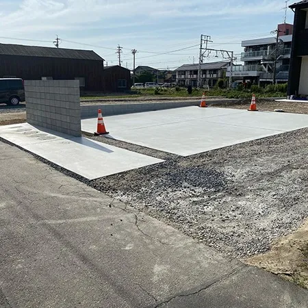 名古屋市中川区のコンクリートの外構工事