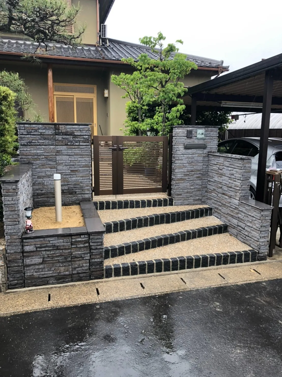 あま市・名古屋市の和風の外構工事