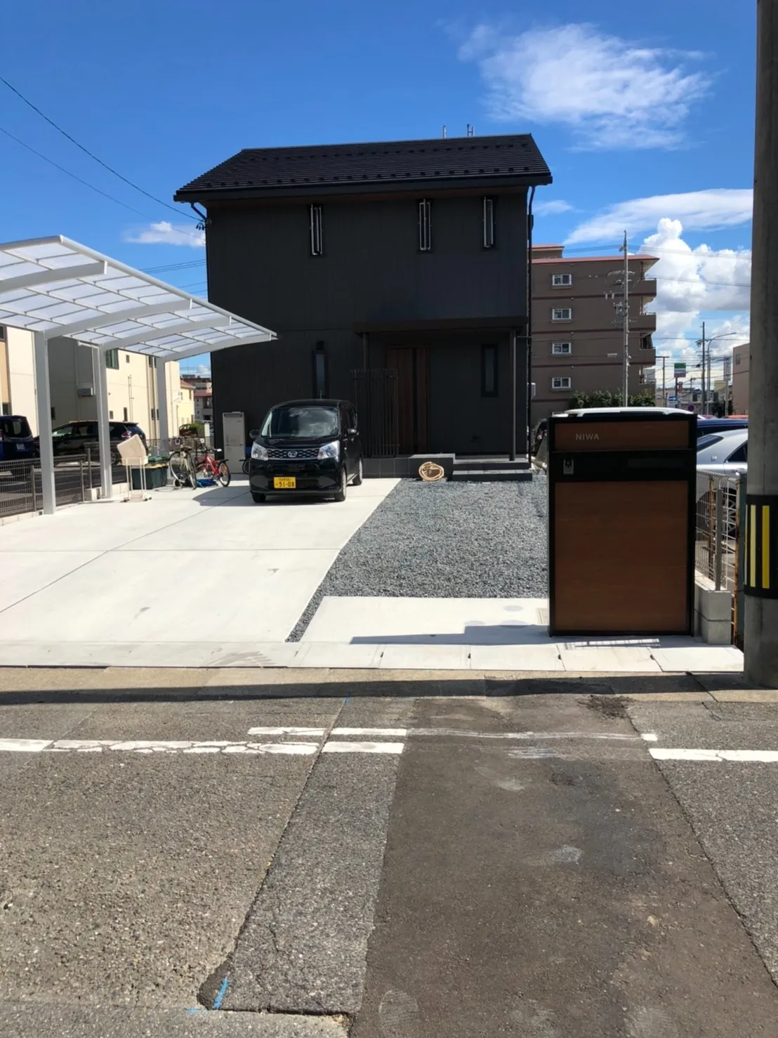 あま市の駐車場の外構工事